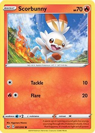 Image of Scorbunny (031/202) (Premium Collection) [Sword & Shield: Base Set]