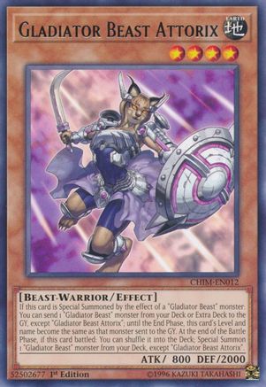 Image of Gladiator Beast Attorix [CHIM-EN012] Rare