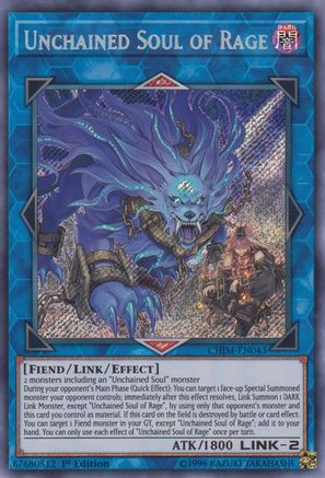 Image of Unchained Soul of Rage [CHIM-EN043] Secret Rare