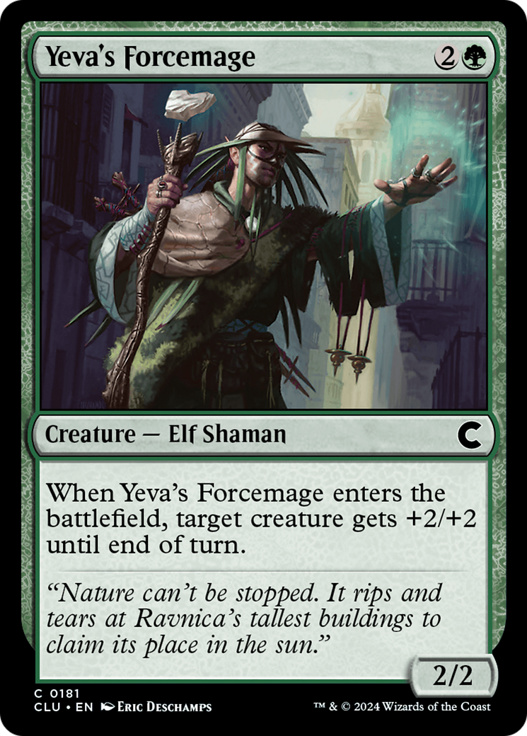 Image of Yeva's Forcemage [Ravnica: Clue Edition]