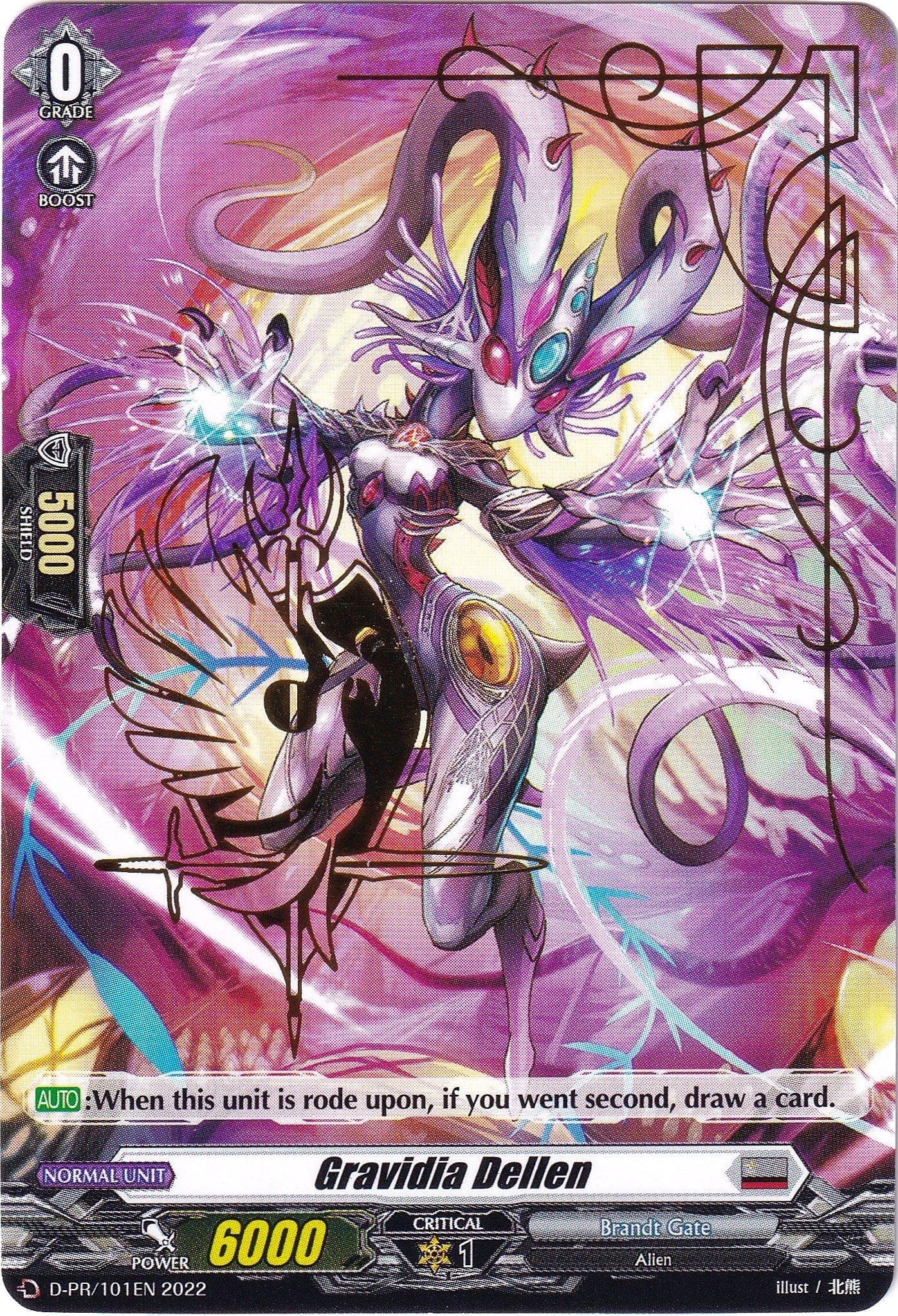 Image of Gravidia Dellen (Hot Stamped) (D-PR/101EN 2022) [D Promo Cards]