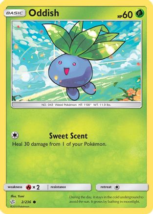 Image of Oddish (2/236) [Sun & Moon: Cosmic Eclipse]