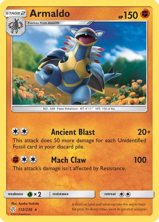 Image of Armaldo (112/236) [Sun & Moon: Cosmic Eclipse]