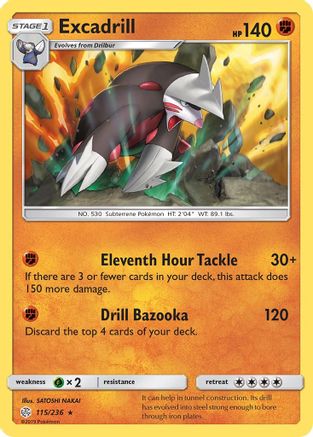 Image of Excadrill (115/236) [Sun & Moon: Cosmic Eclipse]