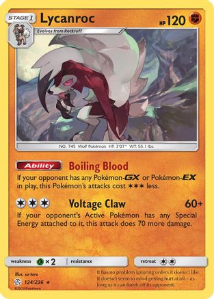 Image of Lycanroc (124/236) [Sun & Moon: Cosmic Eclipse]