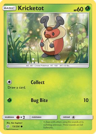 Image of Kricketot (13/236) [Sun & Moon: Cosmic Eclipse]