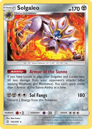 Image of Solgaleo (142/236) [Sun & Moon: Cosmic Eclipse]