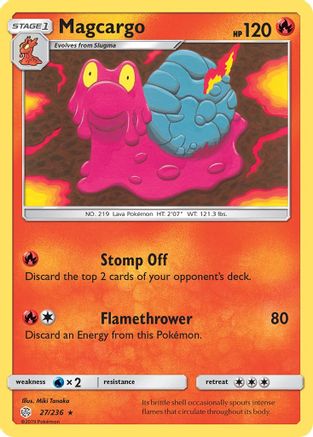 Image of Magcargo (27/236) [Sun & Moon: Cosmic Eclipse]