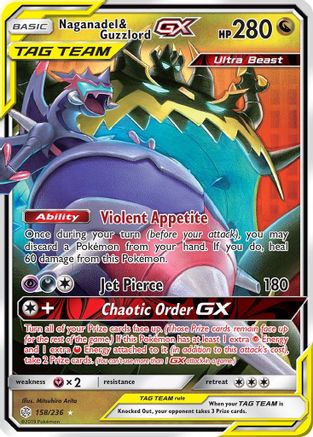 Image of Naganadel & Guzzlord GX (158/236) [Sun & Moon: Cosmic Eclipse]