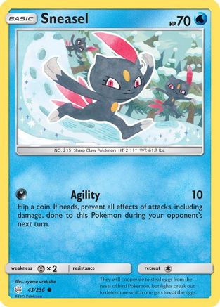Image of Sneasel (43/236) [Sun & Moon: Cosmic Eclipse]