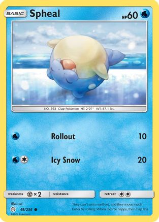 Image of Spheal (49/236) [Sun & Moon: Cosmic Eclipse]