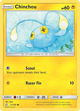 Image of Chinchou (71/236) [Sun & Moon: Cosmic Eclipse]