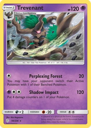 Image of Trevenant (94/236) [Sun & Moon: Cosmic Eclipse]