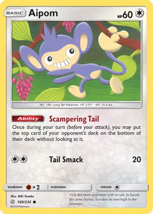 Image of Aipom (169/236) [Sun & Moon: Cosmic Eclipse]