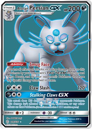 Image of Alolan Persian GX (219/236) [Sun & Moon: Cosmic Eclipse]