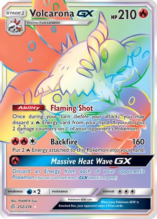 Image of Volcarona GX (252/236) [Sun & Moon: Cosmic Eclipse]