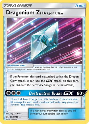 Image of Dragonium Z: Dragon Claw (190/236) [Sun & Moon: Cosmic Eclipse]