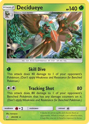Image of Decidueye (20/236) [Sun & Moon: Cosmic Eclipse]