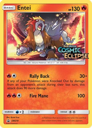 Image of Entei (SM219) [Sun & Moon: Black Star Promos]