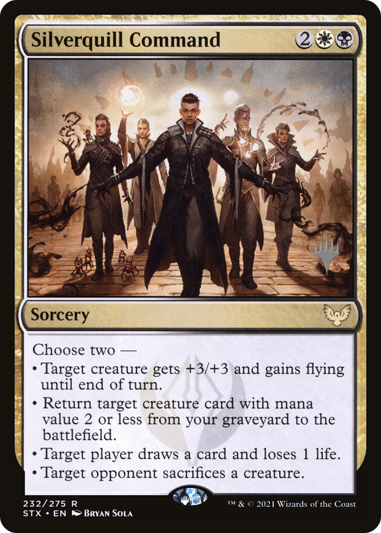 Image of Silverquill Command (Promo Pack) [Strixhaven: School of Mages Promos]