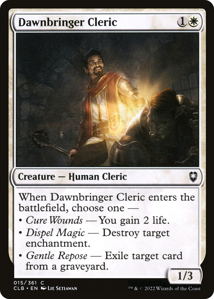 Image of Dawnbringer Cleric [Commander Legends: Battle for Baldur's Gate]