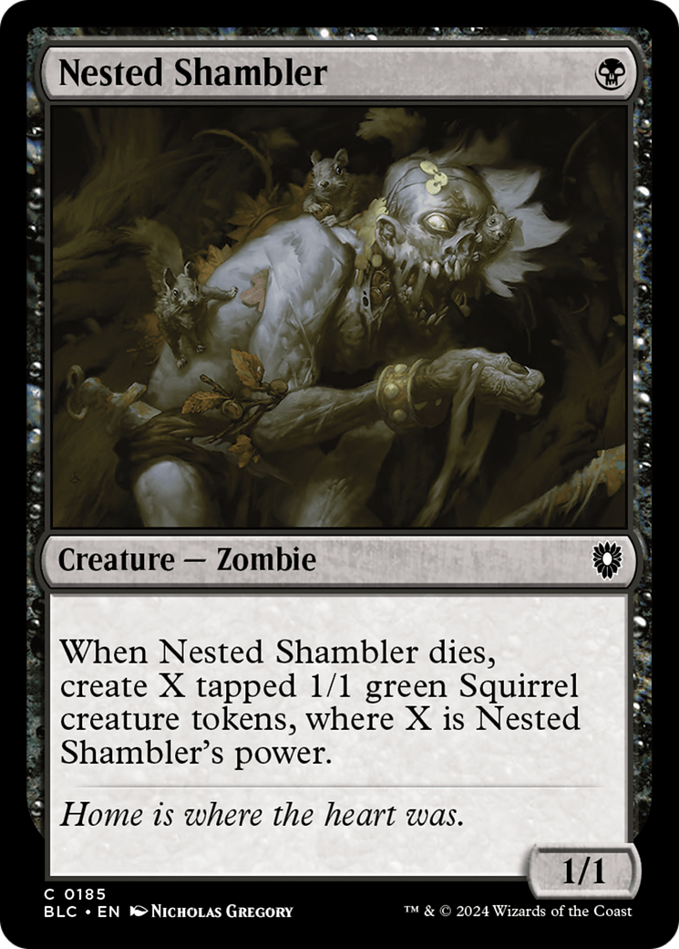 Image of Nested Shambler [Bloomburrow Commander]