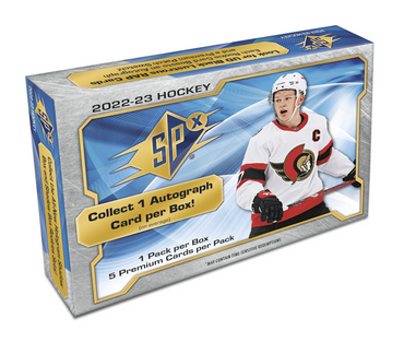 2022-23 Upper Deck SPX Hockey Hobby Box (IN STORE ONLY READ DESCRIPTION)