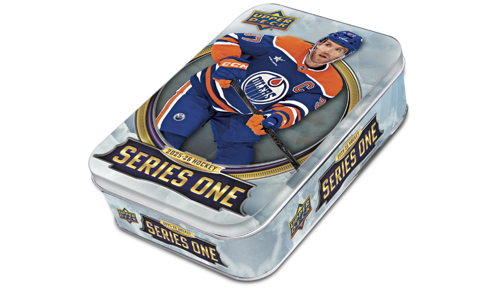 Image of 2025-26 Upper Deck Series One Tin (IN STORE PURCHASE ONLY READ DESCRIPTION)