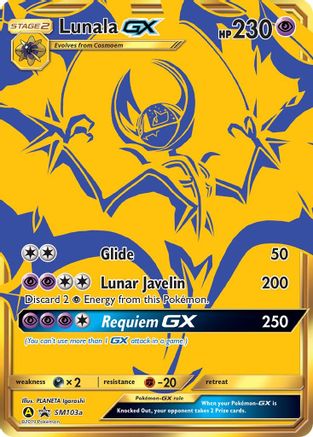 Image of Lunala GX (SM103a) [Sun & Moon: Black Star Promos]
