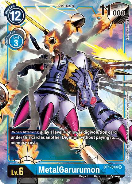 Image of MetalGarurumon [BT1-044] (Alternate Art) [Release Special Booster Ver.1.0]