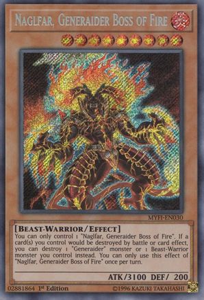 Image of Naglfar, Generaider Boss of Fire [MYFI-EN030] Secret Rare