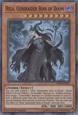 Image of Hela, Generaider Boss of Doom [MYFI-EN032] Super Rare