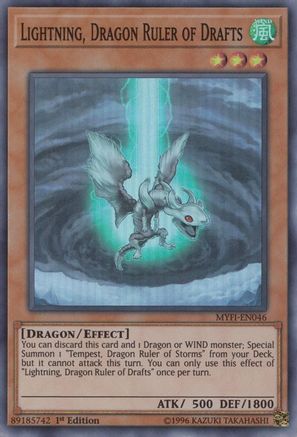 Image of Lightning, Dragon Ruler of Drafts [MYFI-EN046] Super Rare