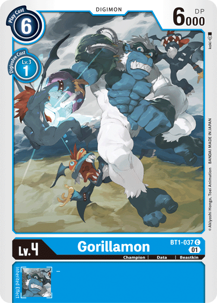 Image of Gorillamon [BT1-037] (Alternative Art) [Starter Deck: Ulforce Veedramon]