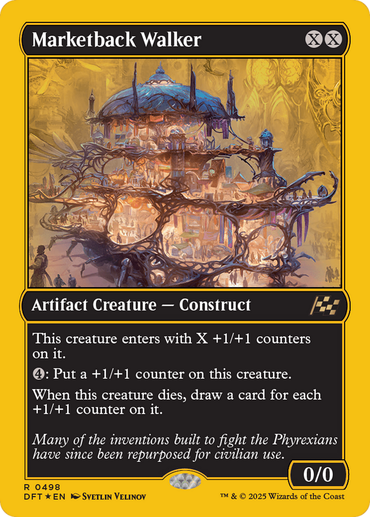 Image of Marketback Walker (First-Place Foil) [Aetherdrift]