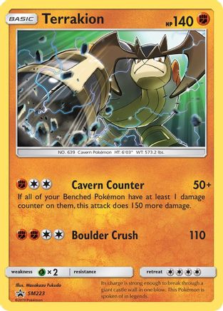 Image of Terrakion (SM223) [Sun & Moon: Black Star Promos]