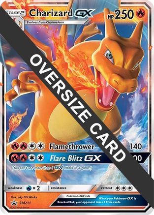 Image of Charizard GX (SM211) (Jumbo Card) [Sun & Moon: Black Star Promos]
