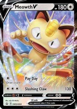 Image of Meowth V (SWSH004) [Sword & Shield: Black Star Promos]