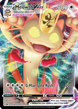 Image of Meowth VMAX (SWSH005) [Sword & Shield: Black Star Promos]