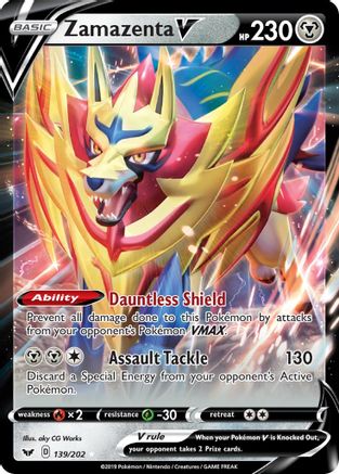 Image of Zamazenta V (139/202) [Sword & Shield: Base Set]
