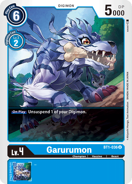 Image of Garurumon [BT1-036] [Release Special Booster Ver.1.0]