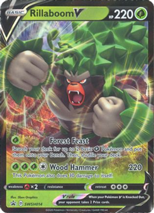Image of Rillaboom V (SWSH014) [Sword & Shield: Black Star Promos]