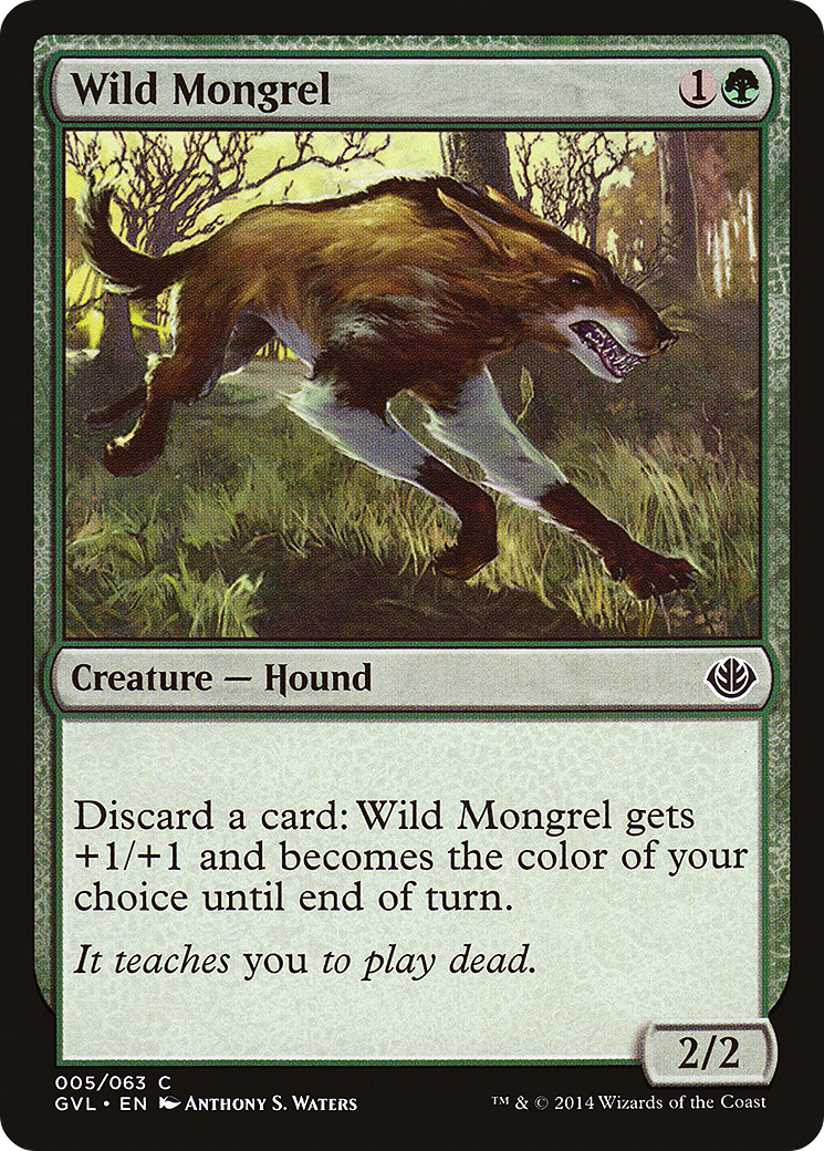 Image of Wild Mongrel (Garruk vs. Liliana) [Duel Decks Anthology]