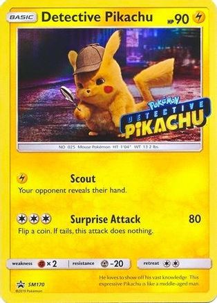 Image of Detective Pikachu (SM170) (Detective Pikachu Stamped) [Sun & Moon: Black Star Promos]