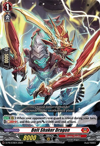 Image of Bolt Shaker Dragon (D-PR/078EN) [D Promo Cards]