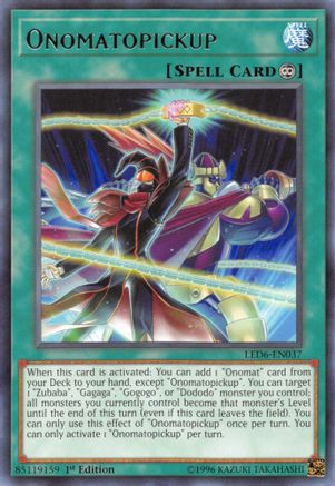 Image of Onomatopickup [LED6-EN037] Rare