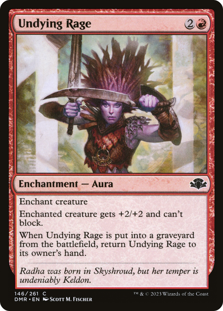 Image of Undying Rage [Dominaria Remastered]