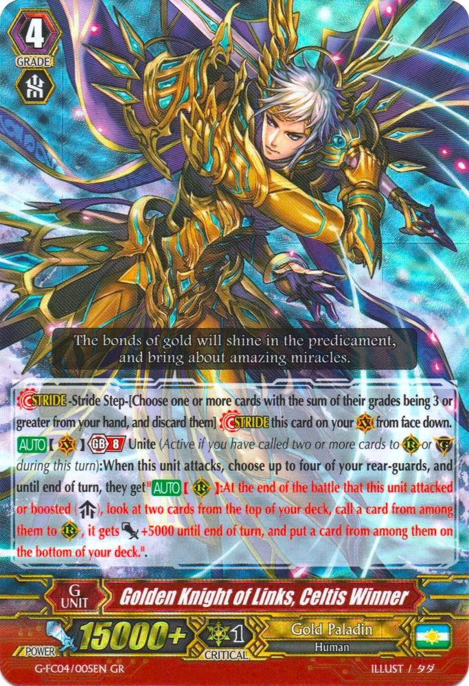 Image of Golden Knight of Links, Celtis Winner (G-FC04/005EN) [Fighters Collection 2017]