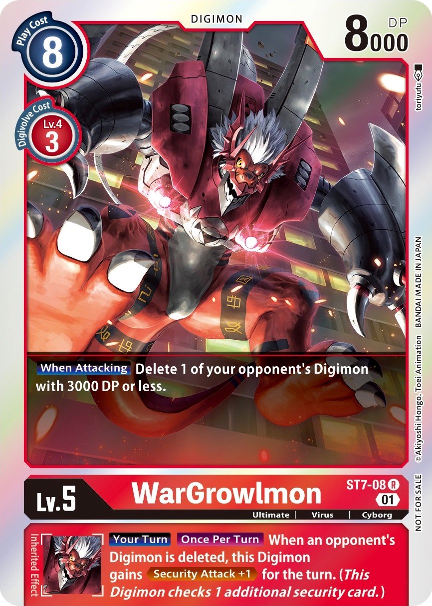 Image of WarGrowlmon [ST7-08] (Gen Con 2022) [Starter Deck: Gallantmon Promos]