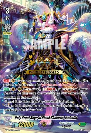 Image of Holy Great Sage of Black Shadows, Isabelle (BCS2019/VGS06) [Bushiroad Event Cards]